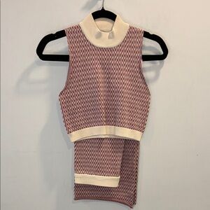 Forever 21 Crop top and flare pant set Size Medium